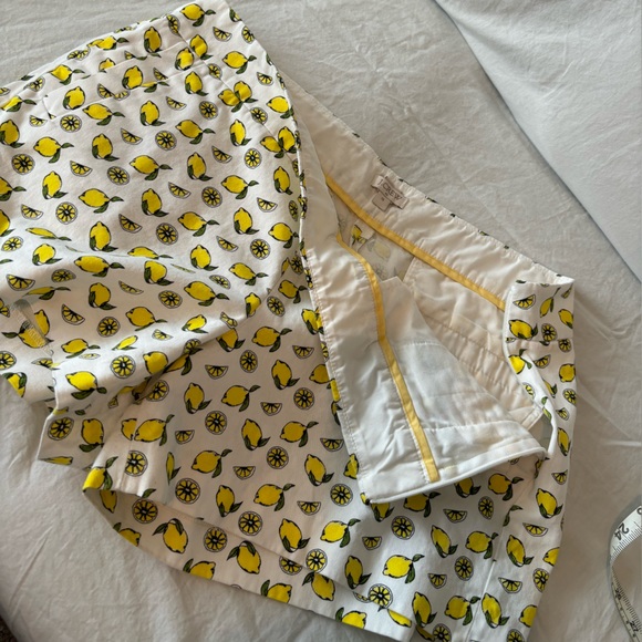 J. Crew Factory lemon patterned side-zip chino shorts - Picture 7 of 9